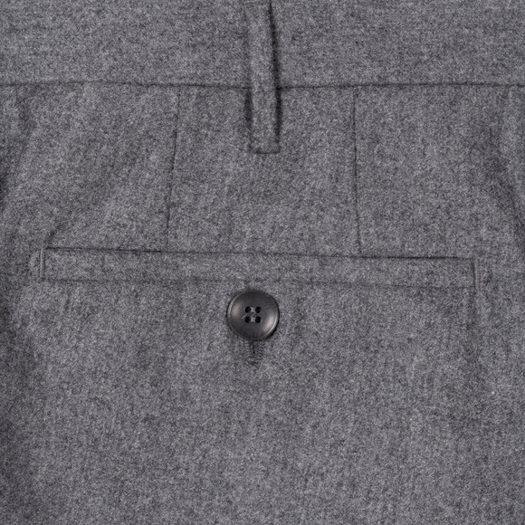 Rota Pantaloni Grey Flannel Trousers - Size 54, Made in Italy, New With Tags - Picture 3 of 5